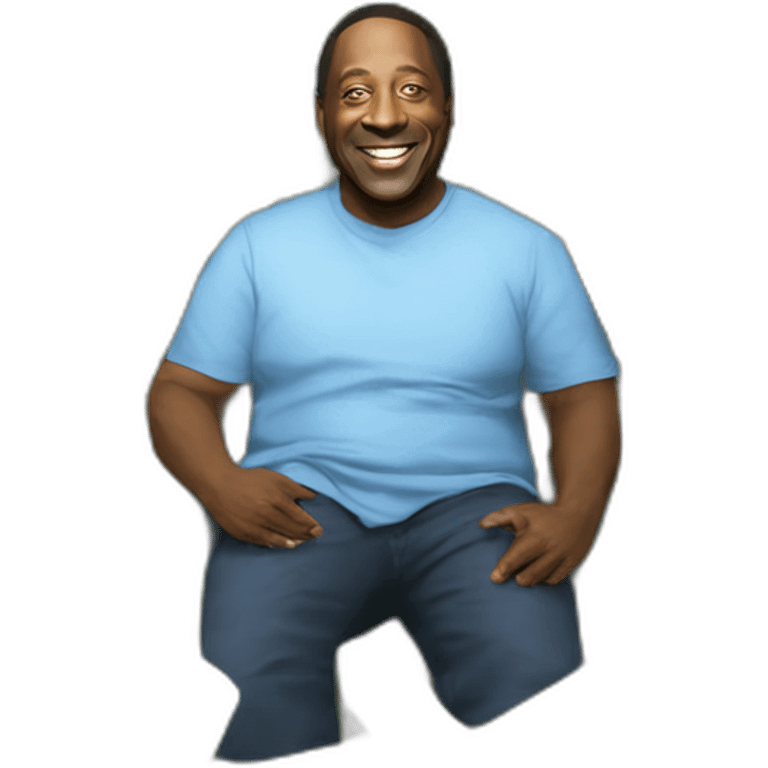 Dave Benson Phillips on bed of cash emoji