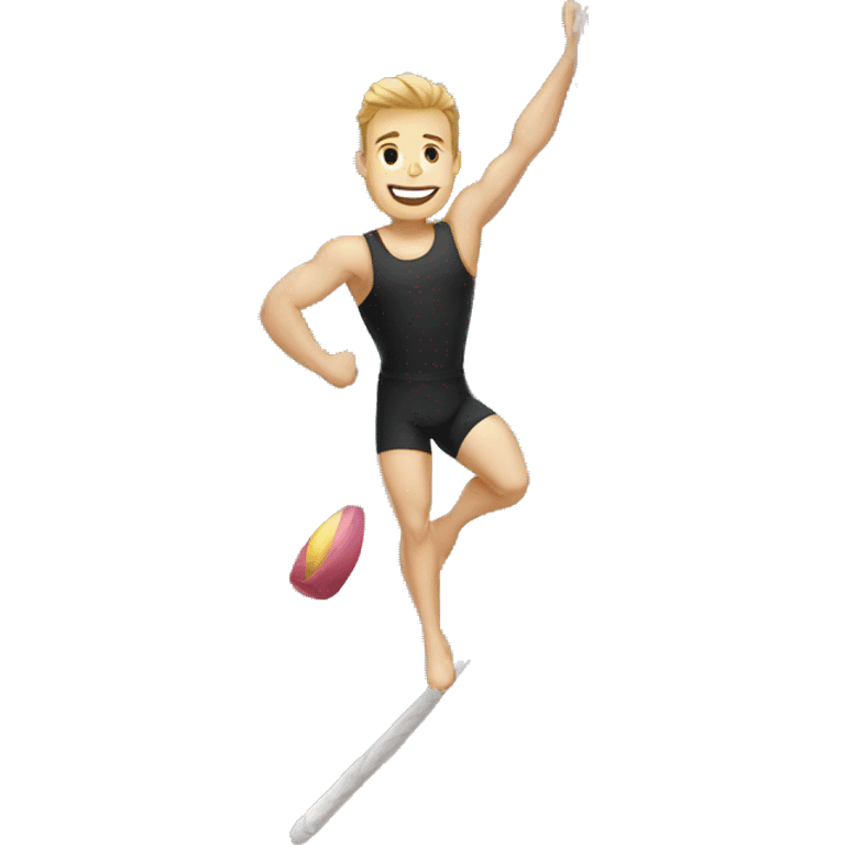 Pole vault male emoji