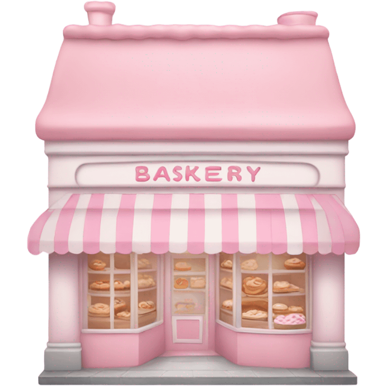 pastel pink and white bakery shop emoji