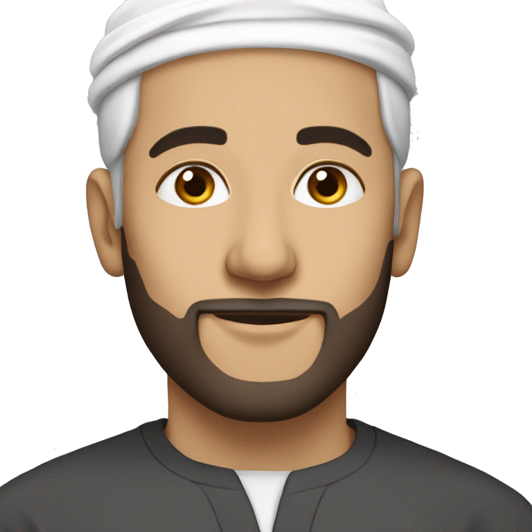 white Muslim man emoji