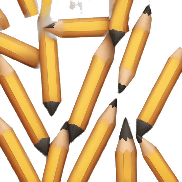 campfire with pencils as the wood emoji