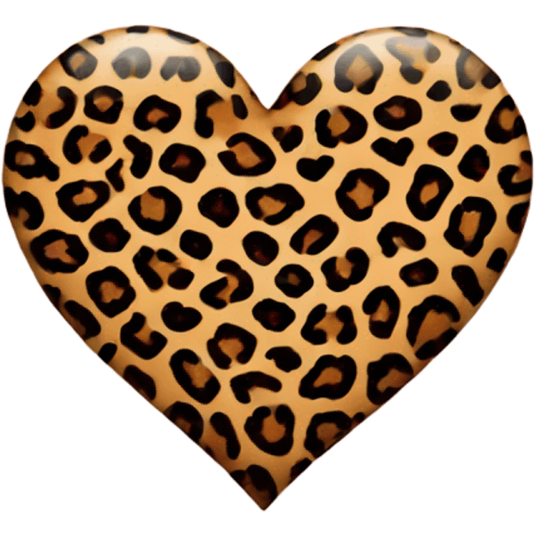 heart with leopard print emoji