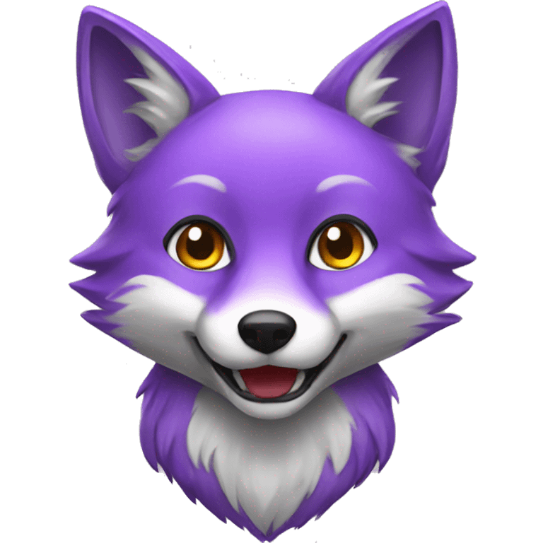 purple fox emoji