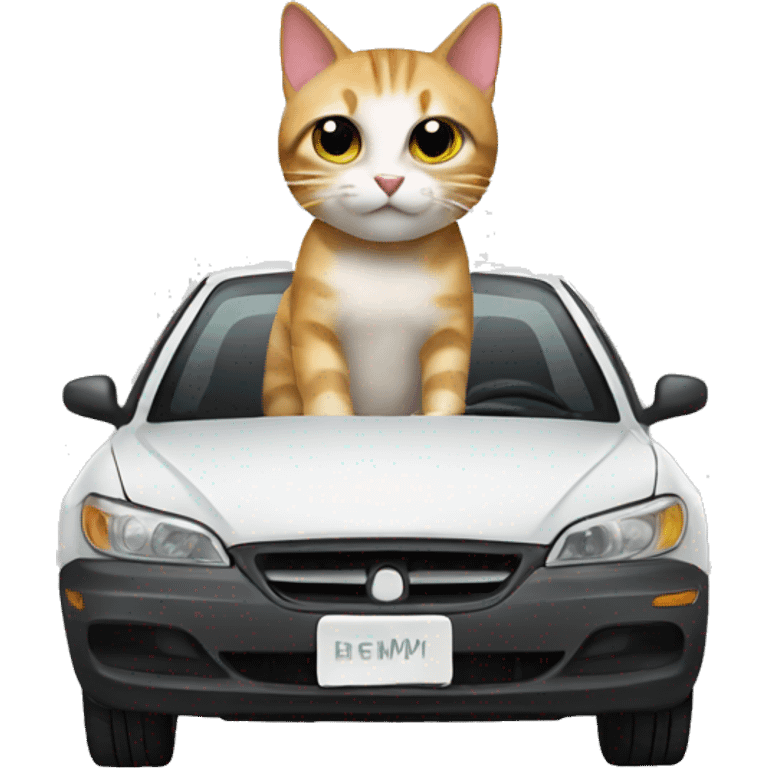 Car cat emoji