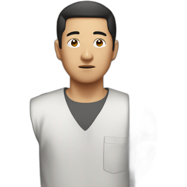 Asian man in prison emoji