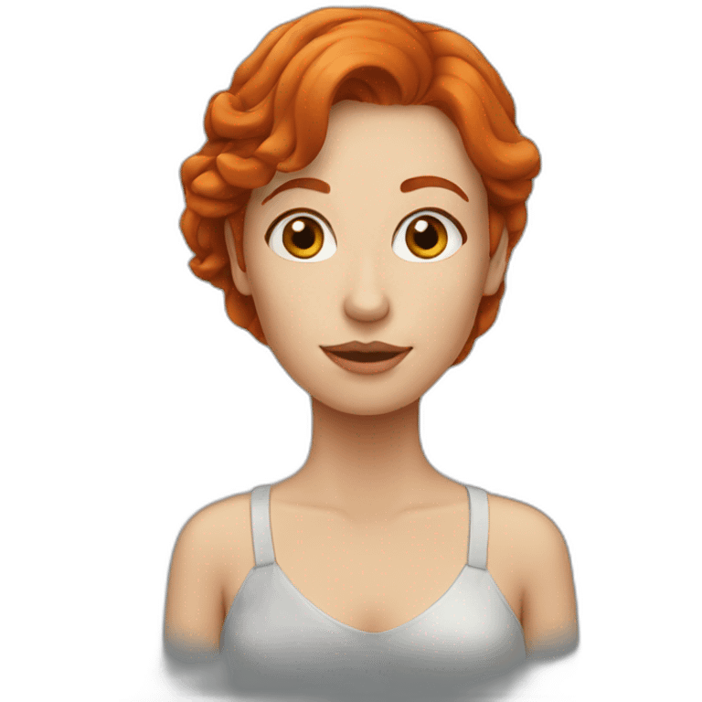 redhead woman emoji