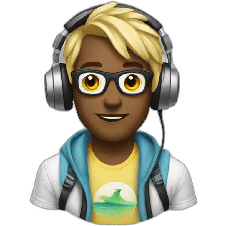 Surfista dj emoji