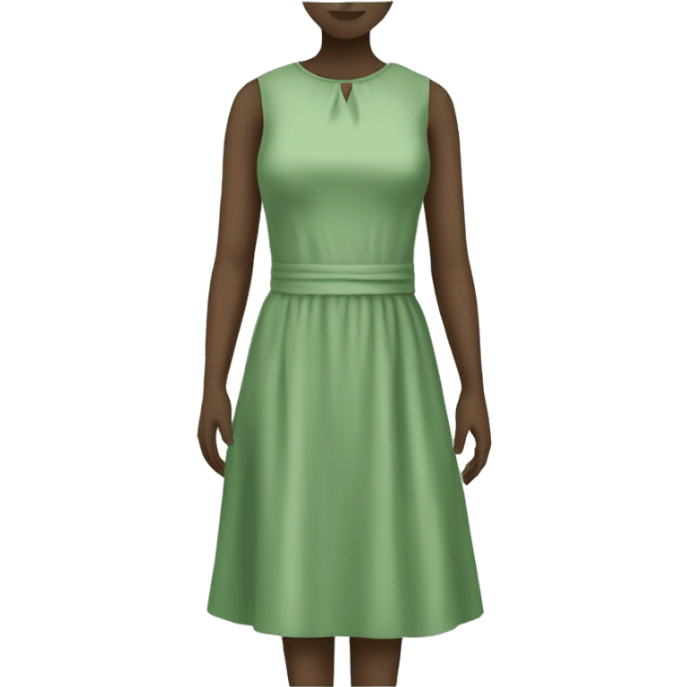 Sage green dress emoji