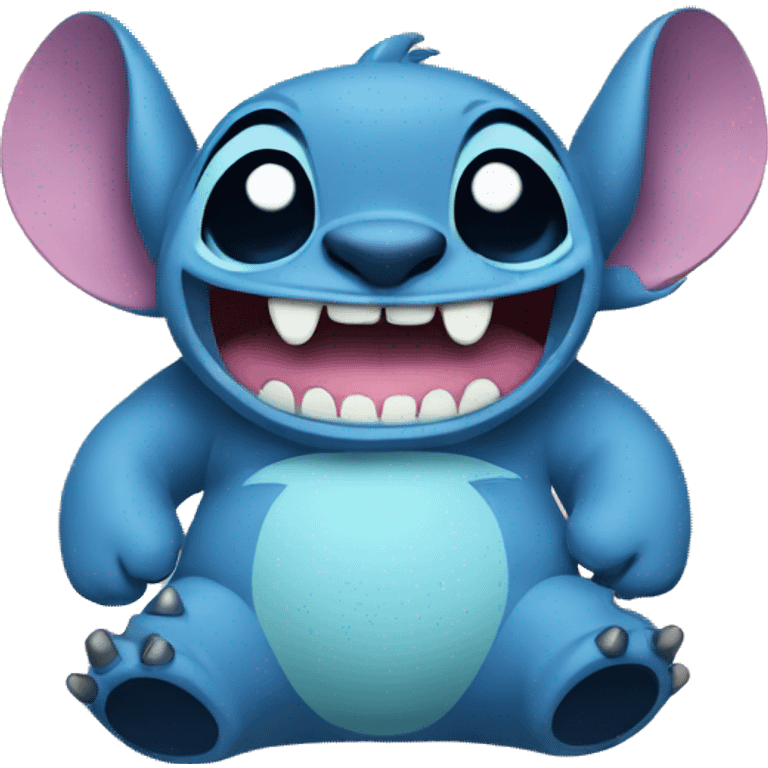 Happy stitch emoji