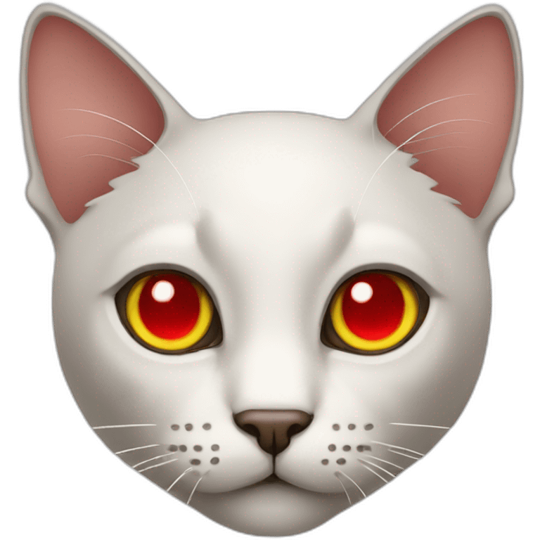 Cat with red eyes emoji