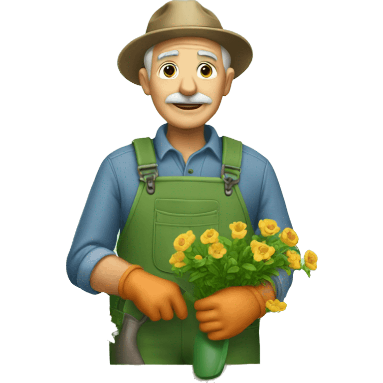 grandfather gardener emoji