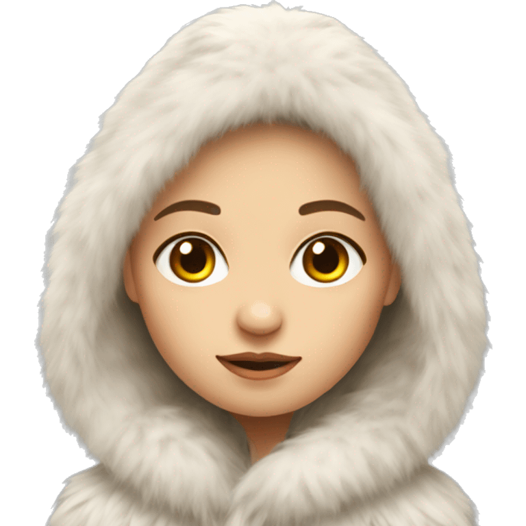 Slavic Girl with fur emoji