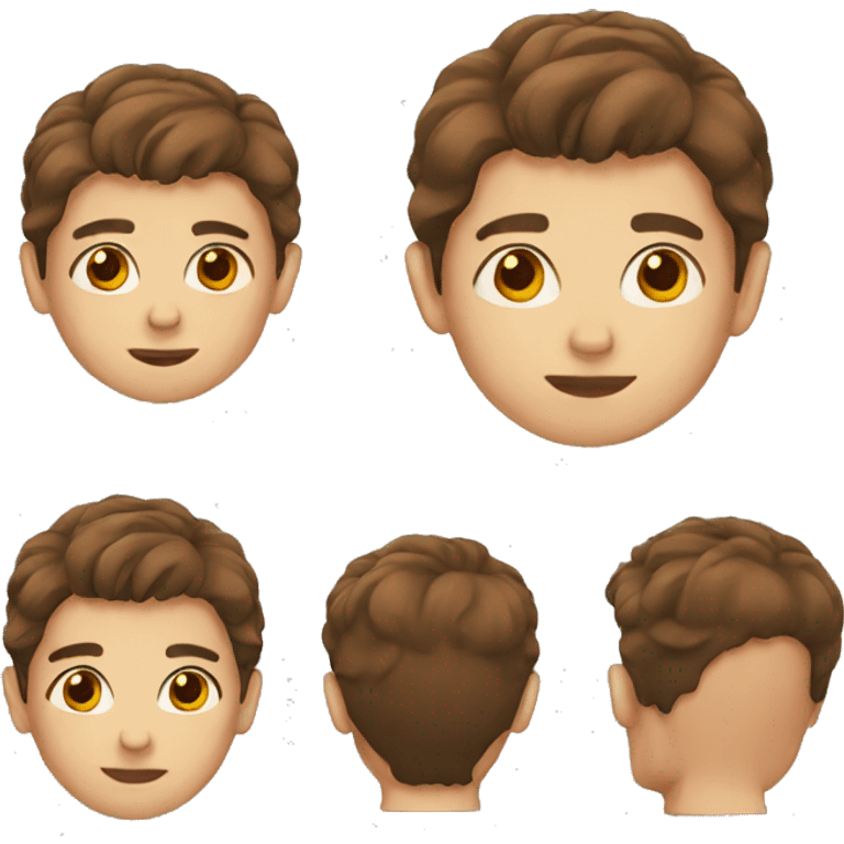 boy with brown hair emoji