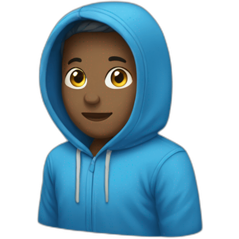 blue hoodie emoji