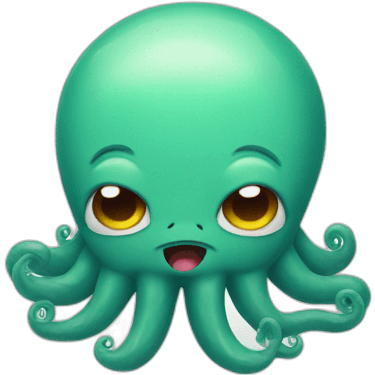 Cute kraken cute face crying emoji