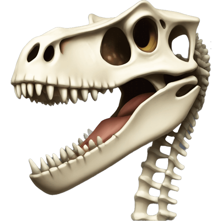 Realistic dinosaur skeleton  emoji