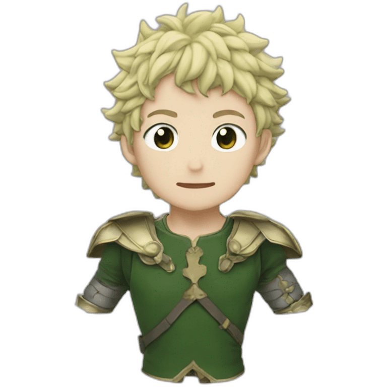 Trebol de 5 hojas de black clover emoji