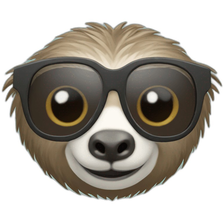 sloth zone glasses emoji