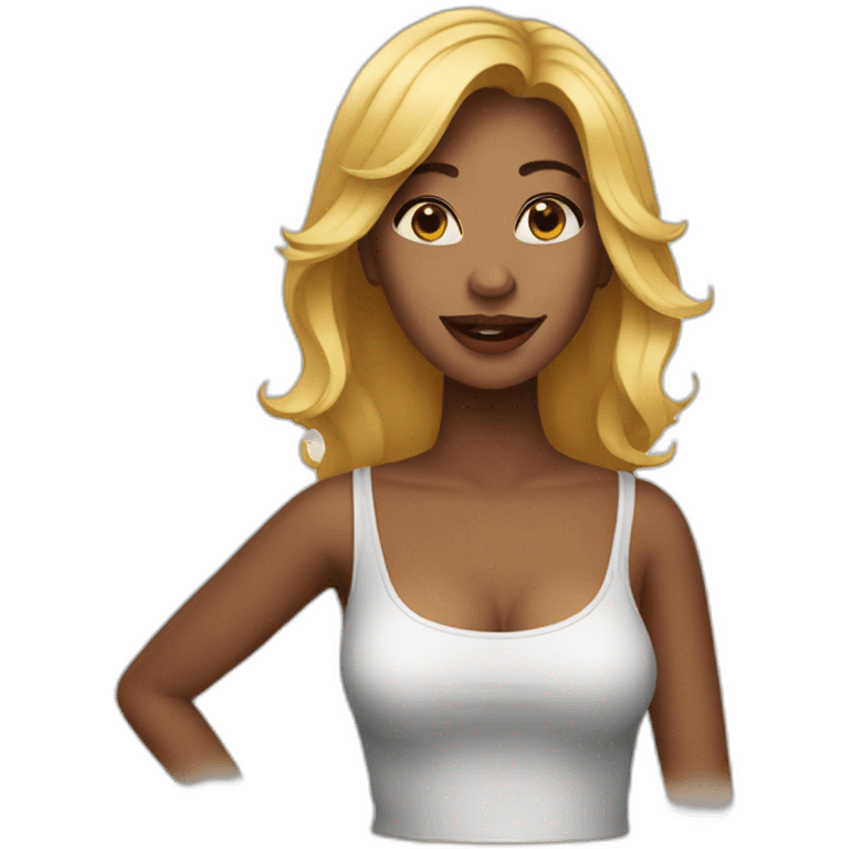 Female singer emoji