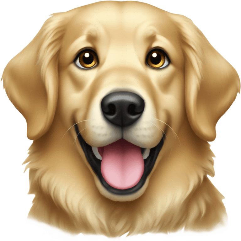 Christmas golden retriever  emoji