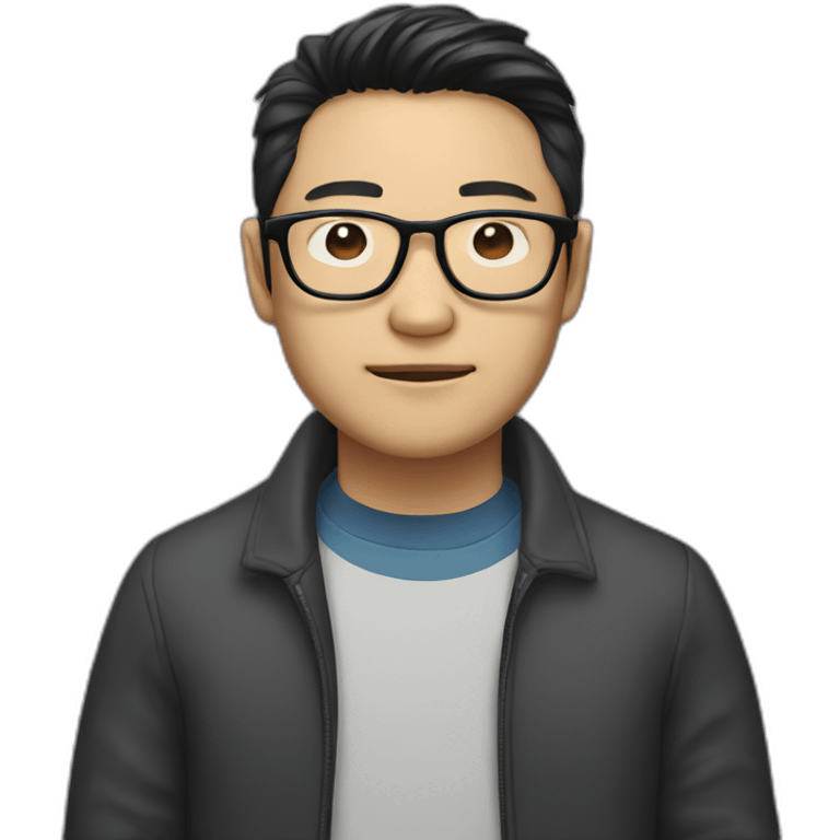 jason chou wearing glasses emoji