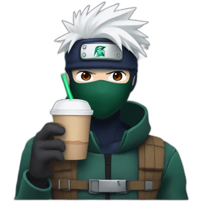 kakashi drinks starbucks emoji