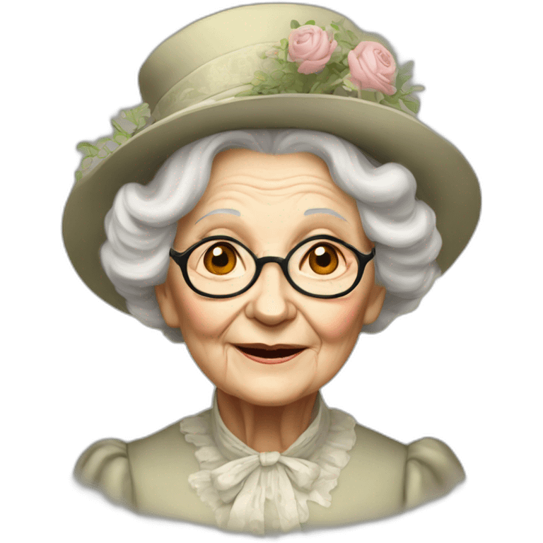 Old Victorian Lady: Age 116 emoji