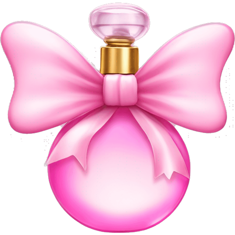 Fairy light pink perfume with bow emoji