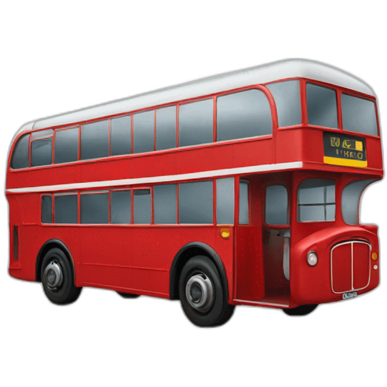 Right hand drive London bus emoji