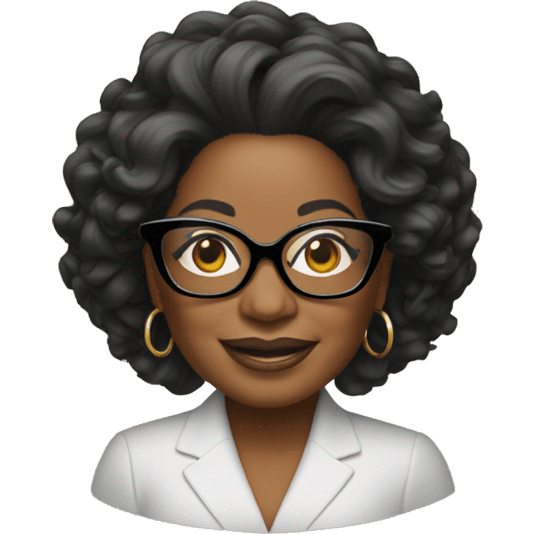 oprah winfrey with glasses emoji