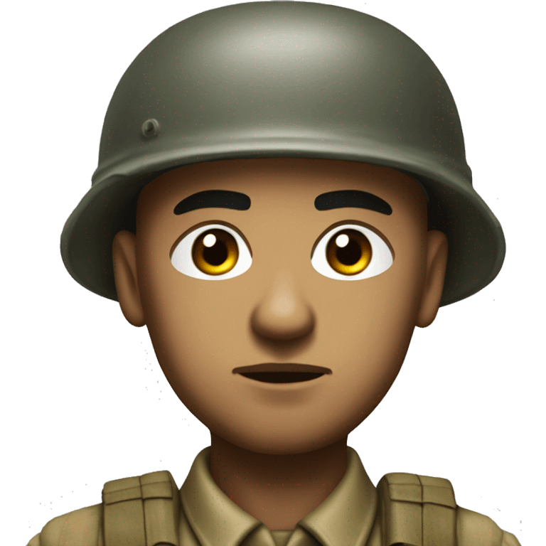 photorealistic serious infantryman world war ii emoji