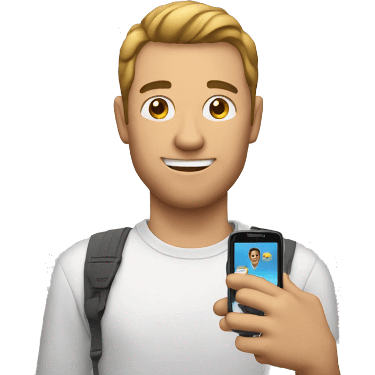 man with video in hand emoji