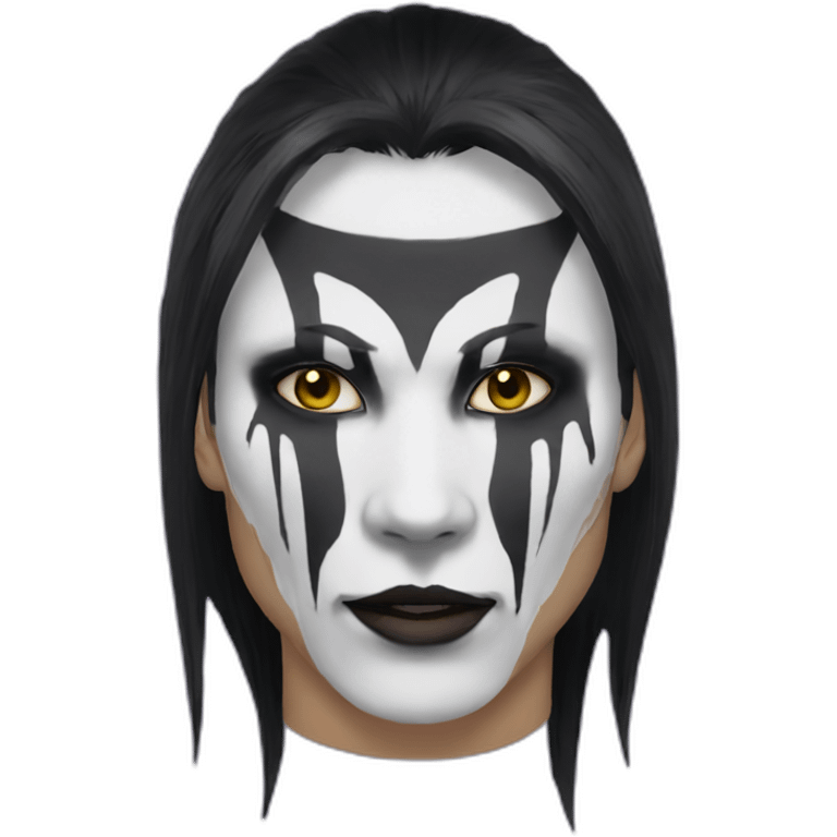 siba inu musk with corpsepaint emoji