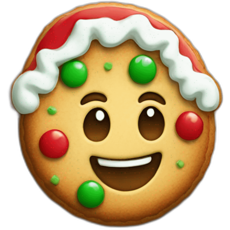 christmas cookie badge emoji