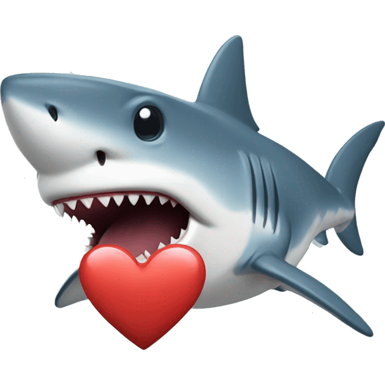 Shark with heart  emoji