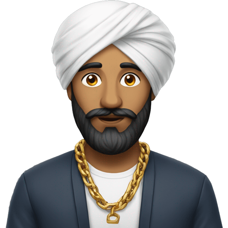 Sikh man with chain emoji