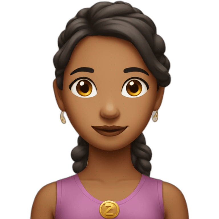 gen Z yogi girl emoji