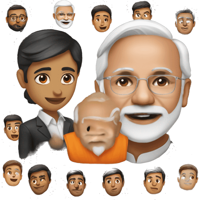 Narendra modi with me  emoji