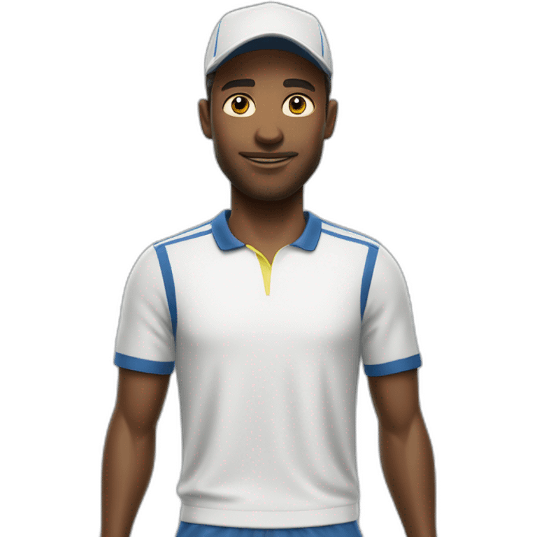 Arthur Fils jouant au tennis sans casquette emoji