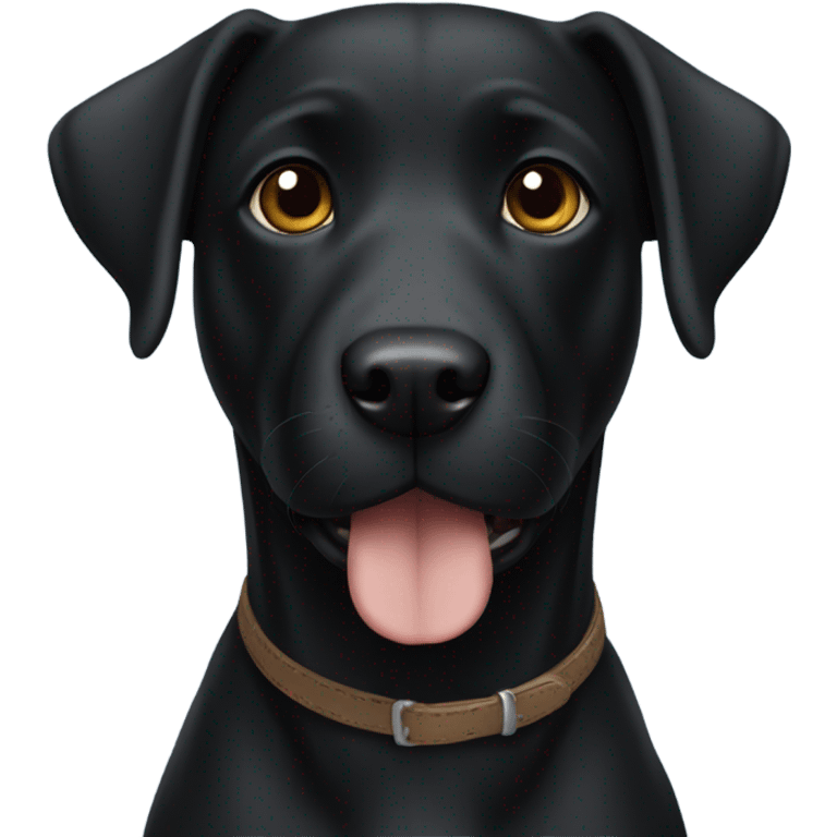 Labrador black terrier mix emoji