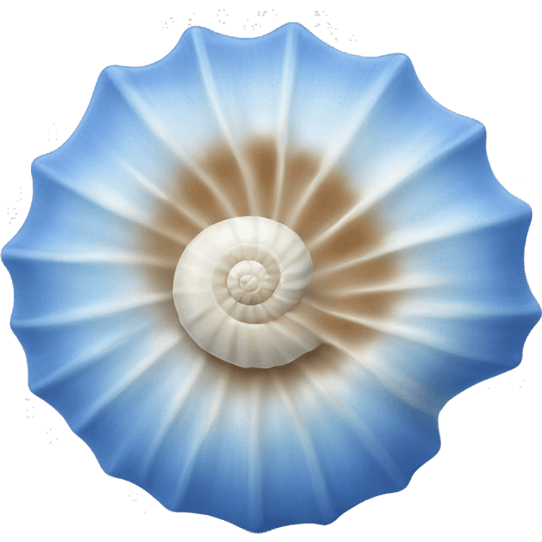 cornflower blue seashell emoji