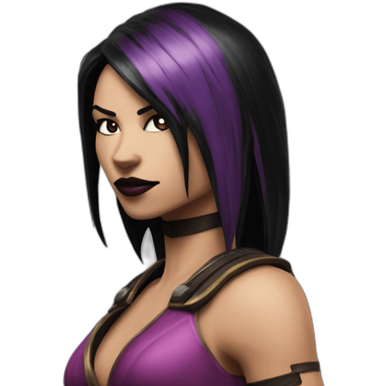 Mileena from mortal kombat emoji