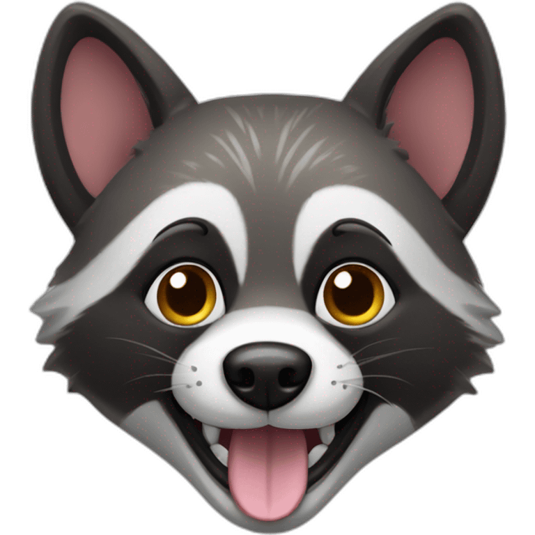 happy-racoon-dog emoji