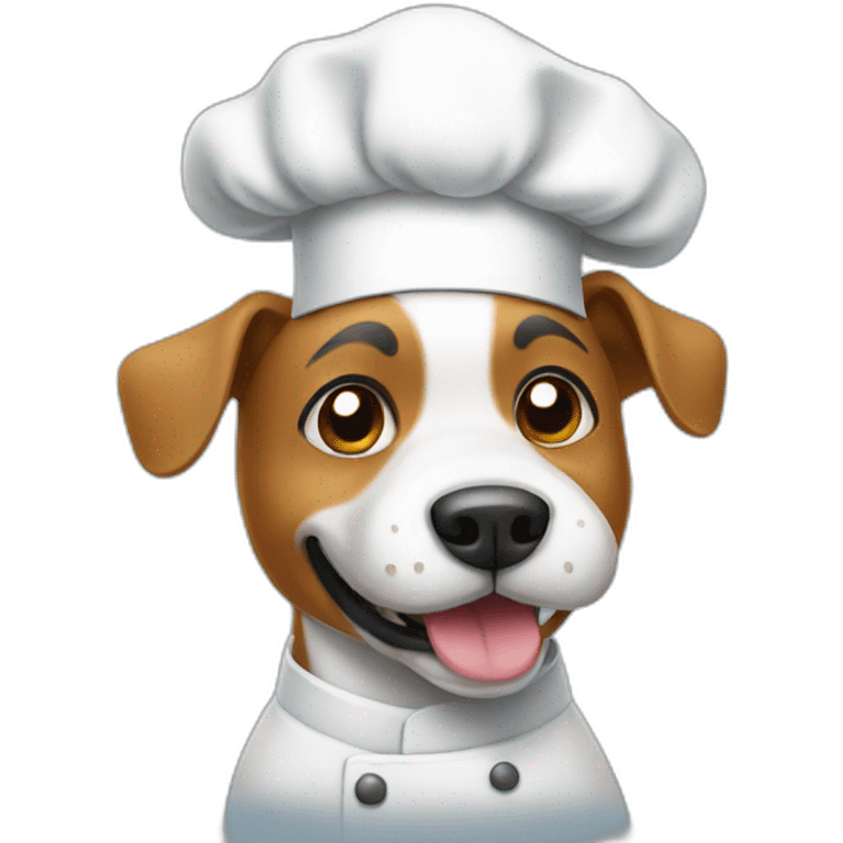 Dog chef emoji