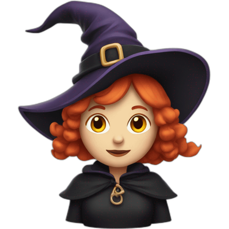 Witch with red hair emoji