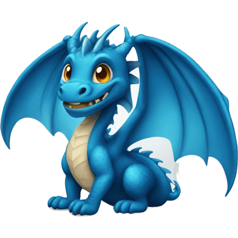 dragon azul  emoji