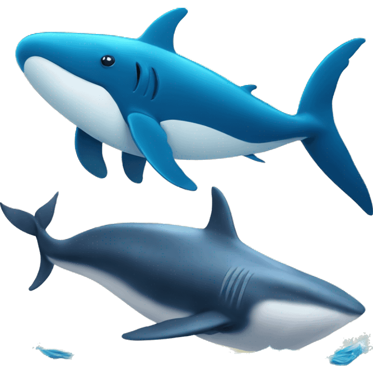 Whale and Shark emoji