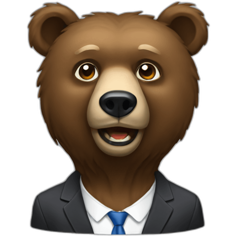 Bear as a prime minister emoji