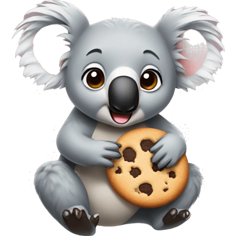 Koala eating a cookie  emoji