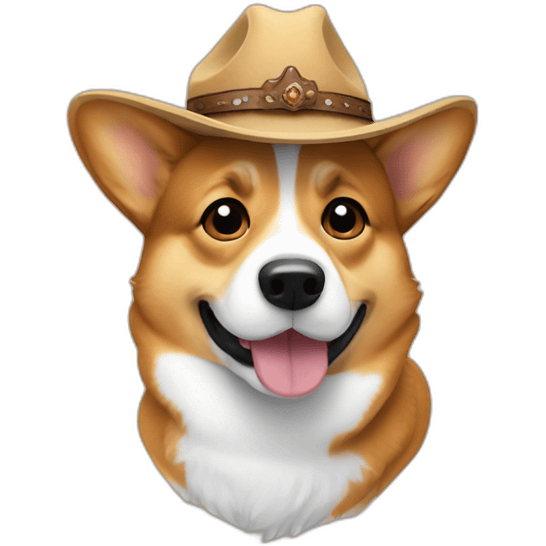 corgi with cowboy hat emoji